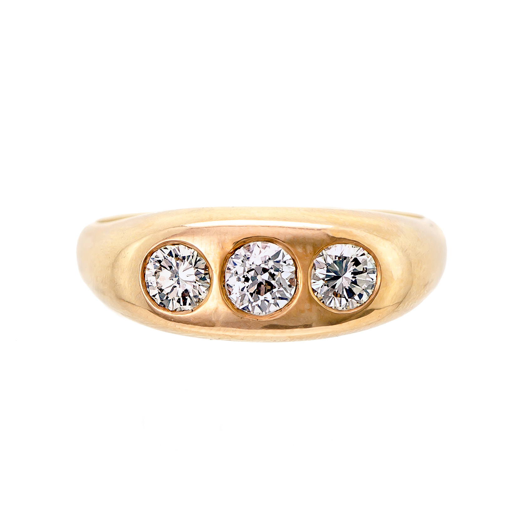 MEN'S WHITE GOLD FASHION RING WITH 9 CLUSTER SET DIAMONDS, .61 CT TW -  Howard's Jewelry Center
